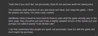 Illustration for article titled Fans Enraged Over Misleading Steam Racing Game